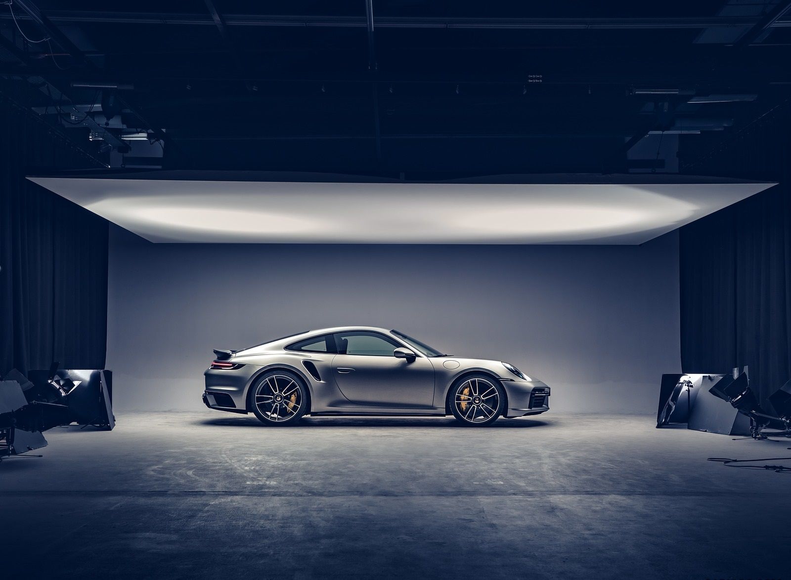 Porsche 911 Turbo S grigia, sportiva tedesca, 1600x1174 900p, Laptop