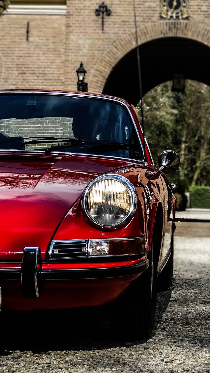 Porsche rossa d'epoca, 720x1280 Full HD Verticale, Smartphone