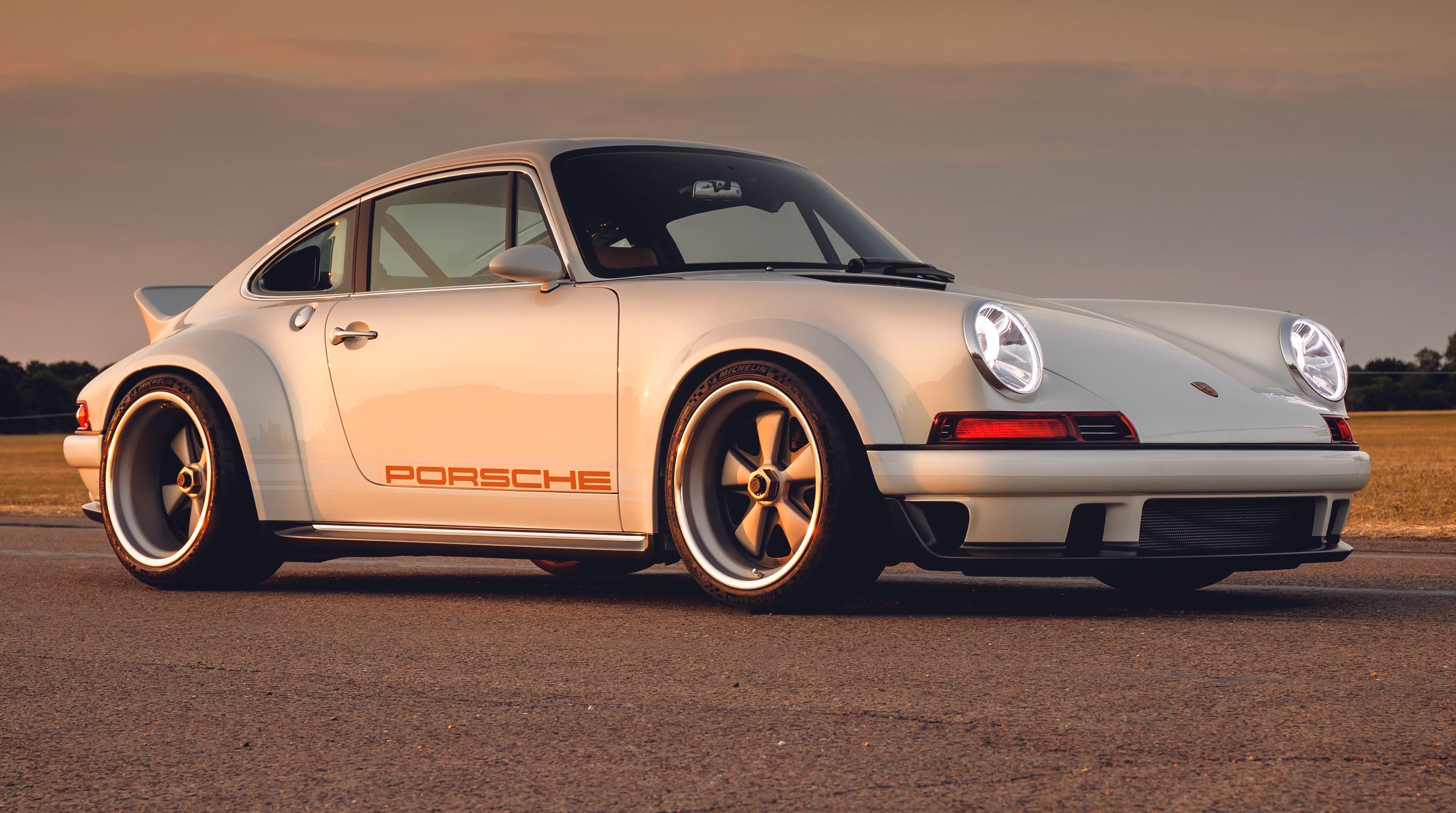 Porsche classica bianca, 3434x1918 2K, PC