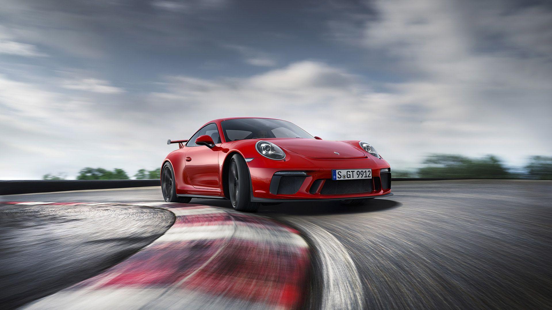 Porsche 911 rossa in pista, 1920x1080 Full HD, Desktop