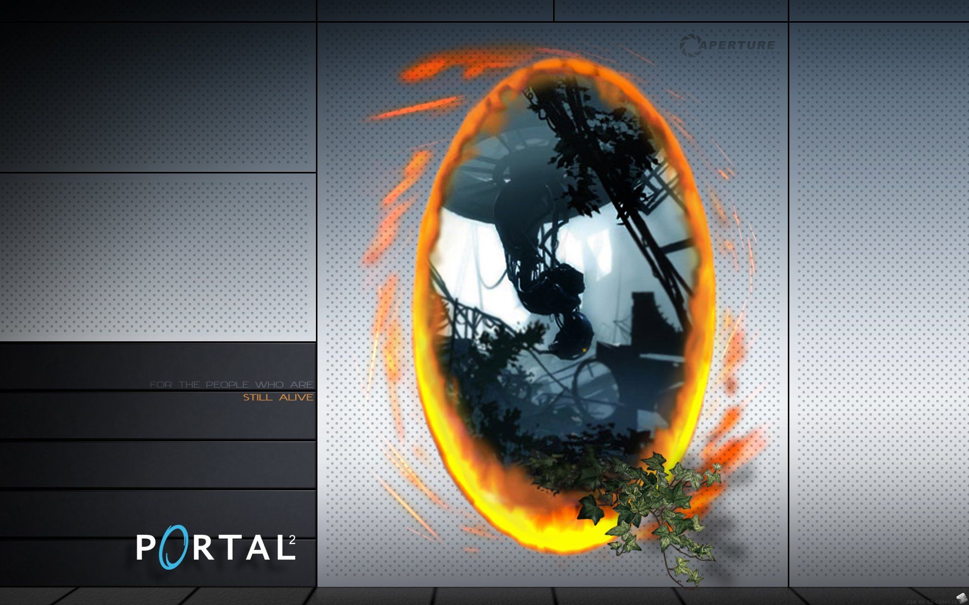 Portal 2 portale arancione, 1920x1200 Full HD+, Desktop