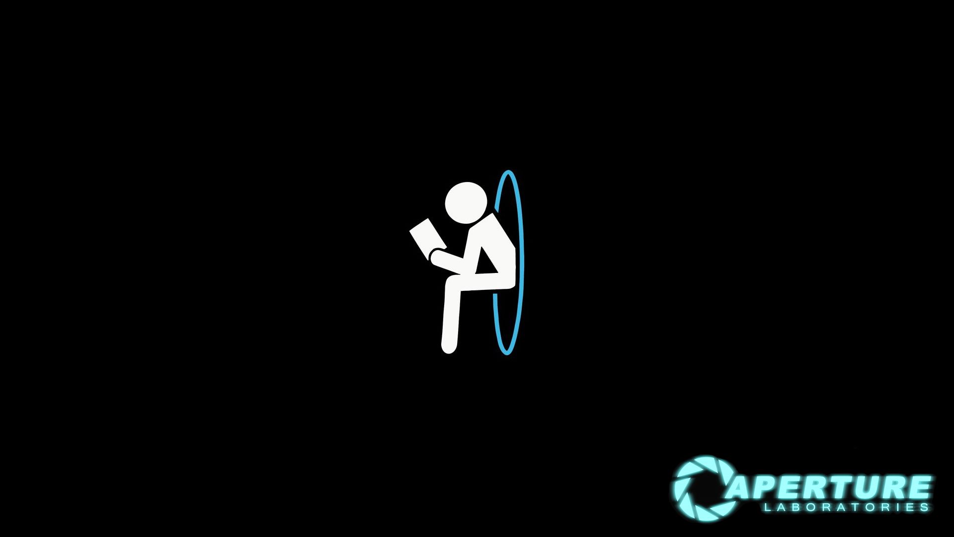 Logo Aperture Laboratories Portal 2, 1920x1080 Full HD, PC Desktop