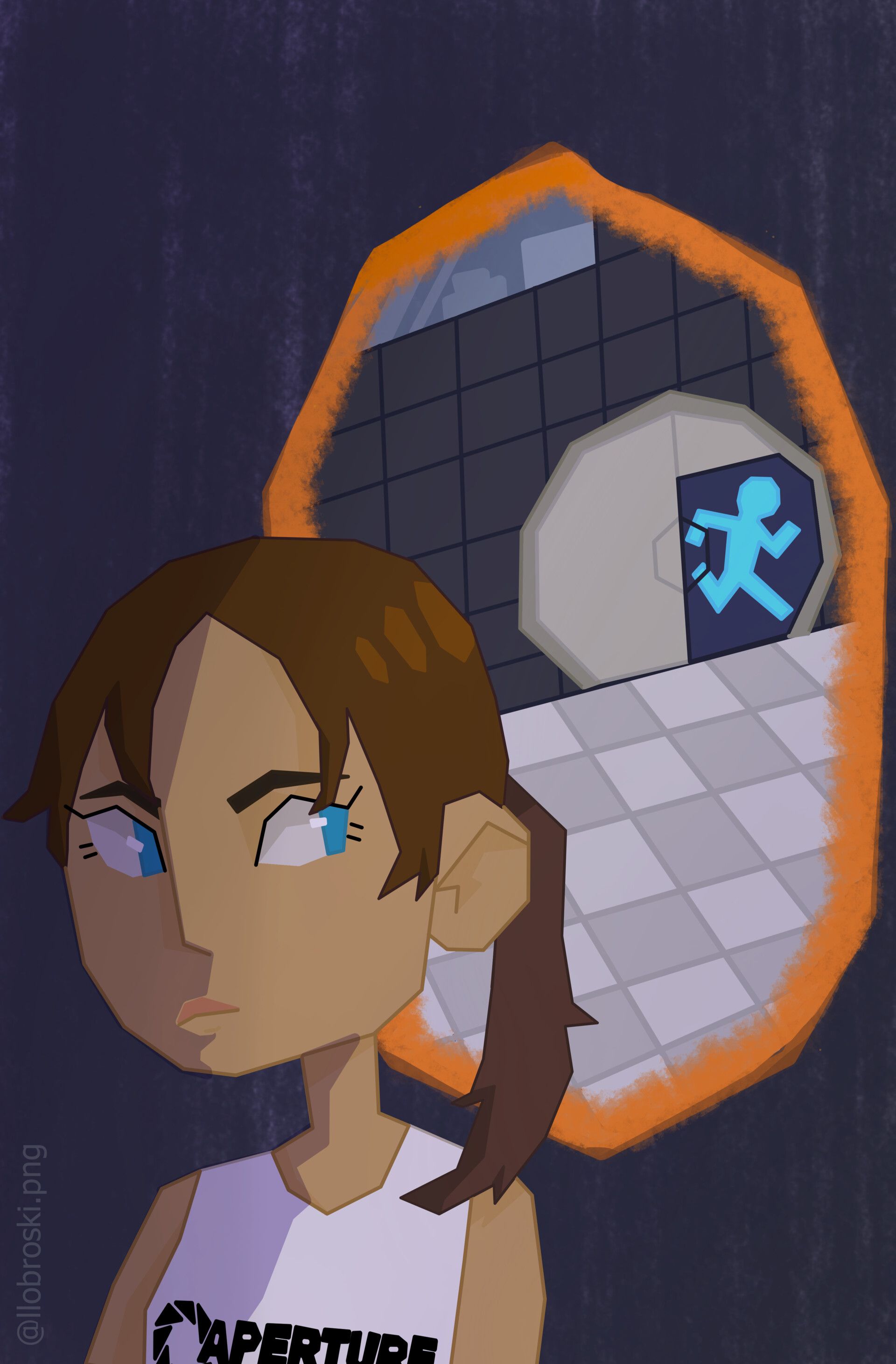 Logo Aperture Science Portal 2, 1920x1200 Full HD+, PC Desktop