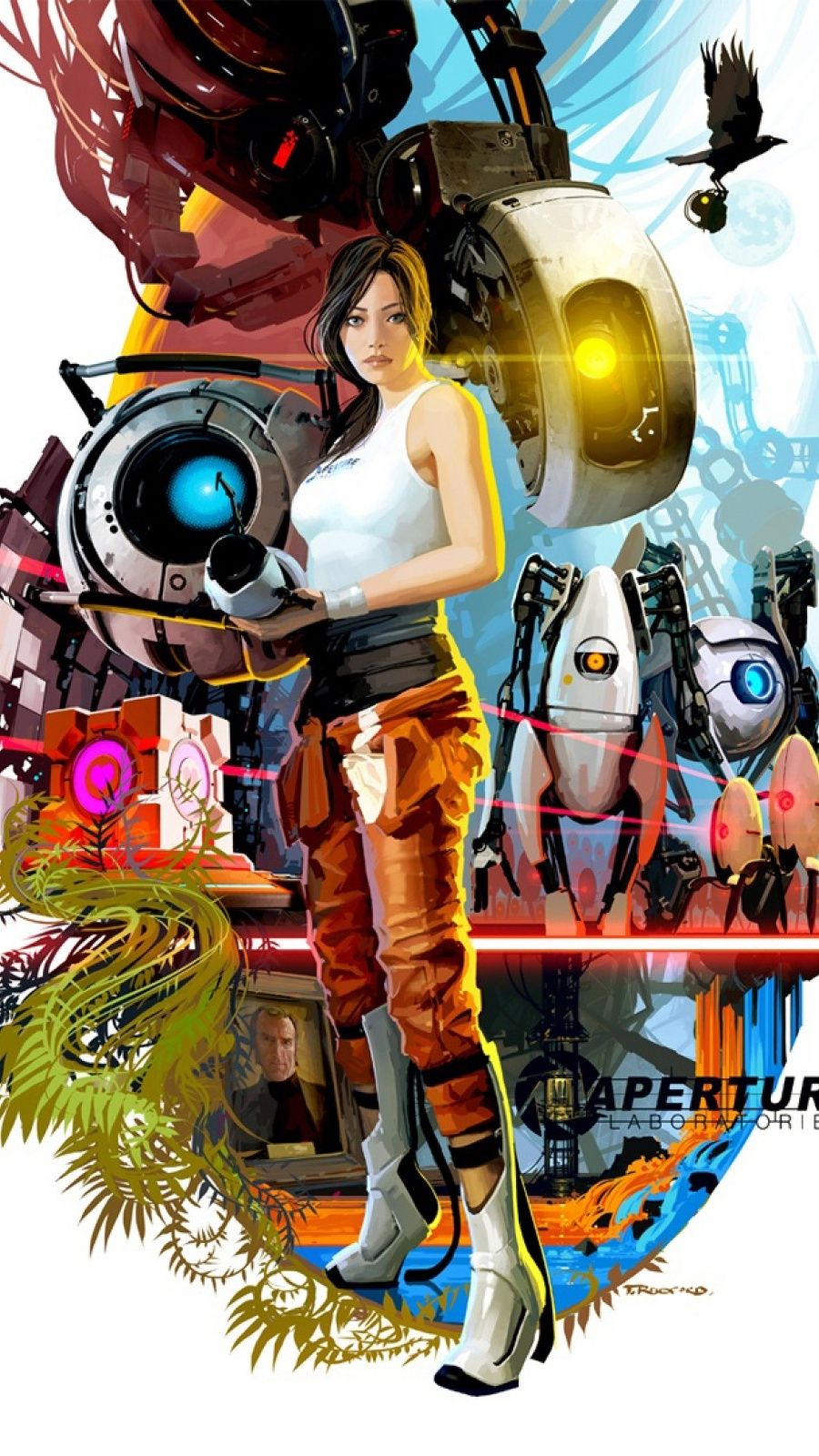 Personaggi Portal 2 animati, 900x1600 Verticale, Mobile