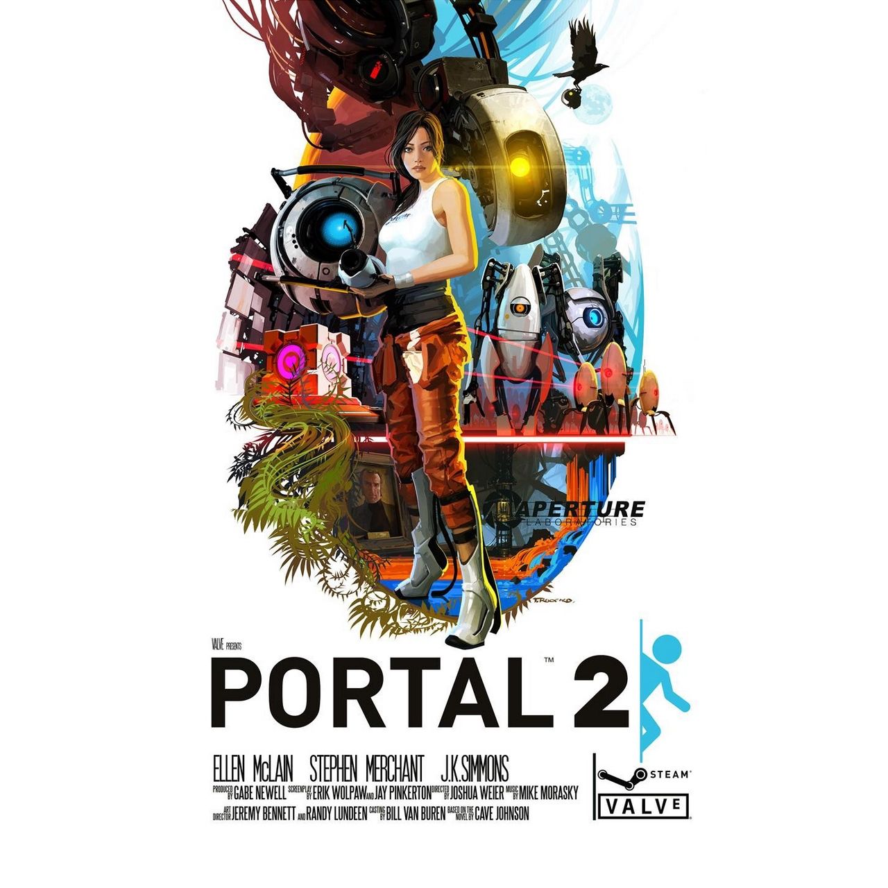 Poster Portal 2 personaggi, 1280x1280 720p, MacBook Air