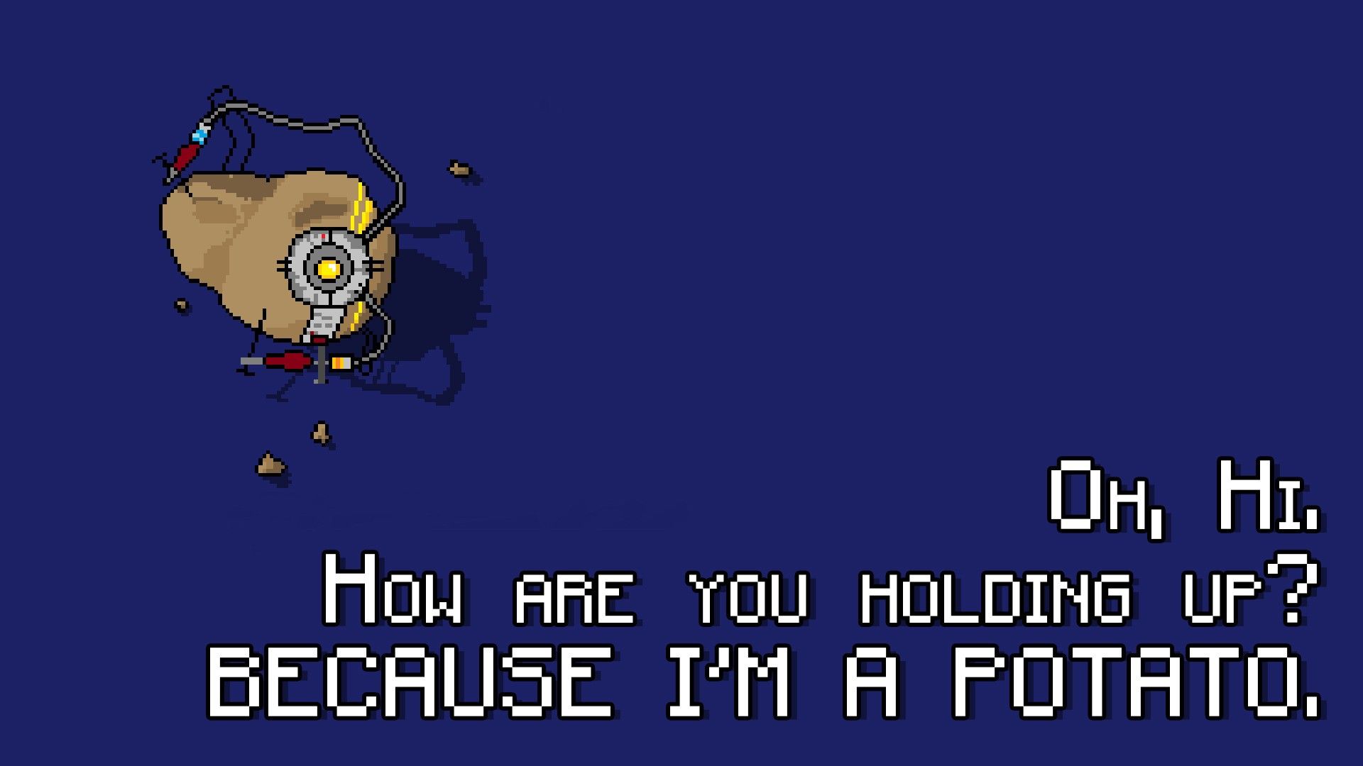 GLaDOS patata Portal 2, 1920x1080 Full HD 1080p, PC