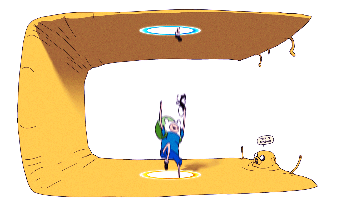 Adventure Time portali Portal, 1280x800 720p, Laptop