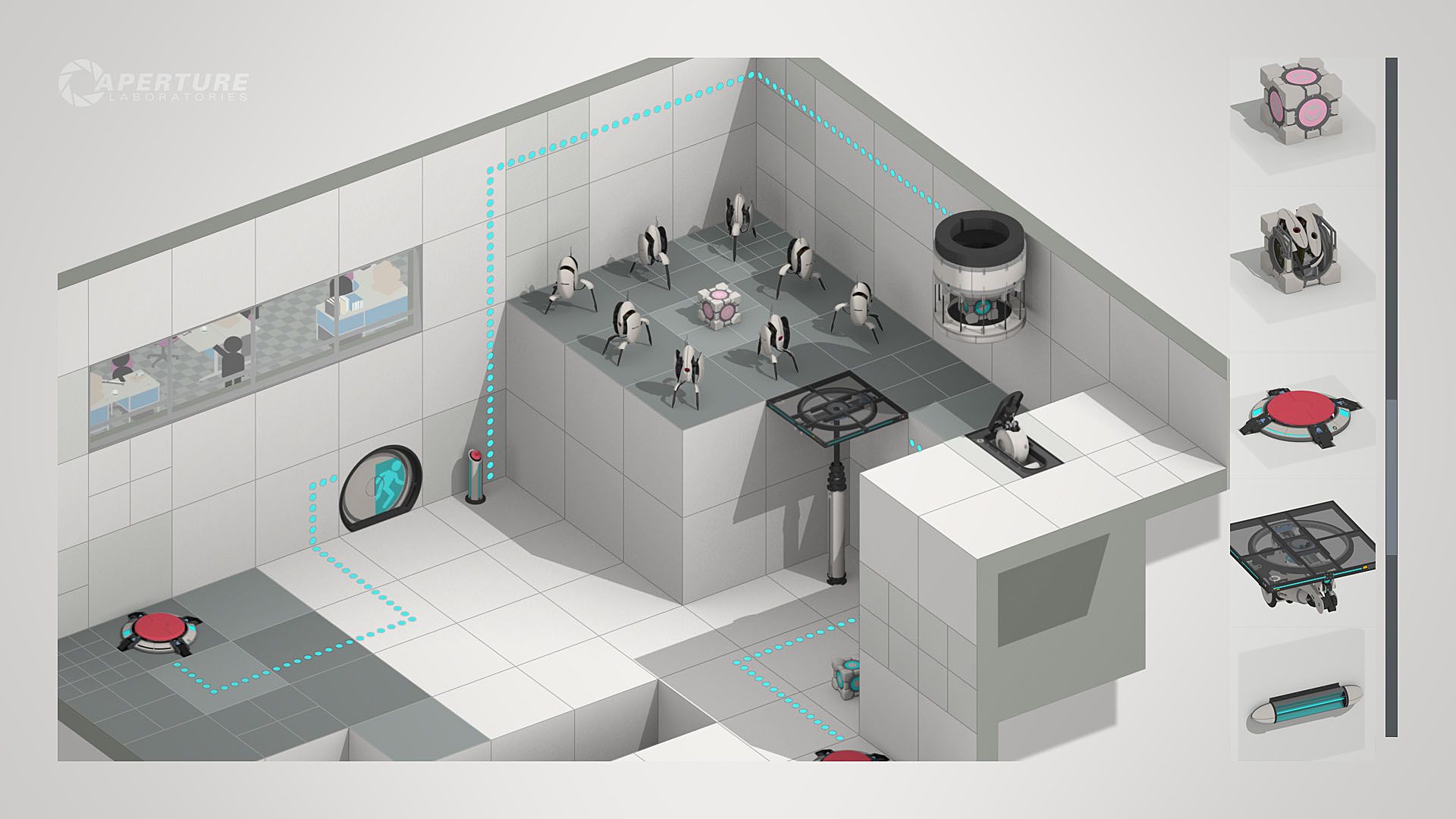 Personaggi Portal 2 cartoon, 960x1200 Verticale, Telefono