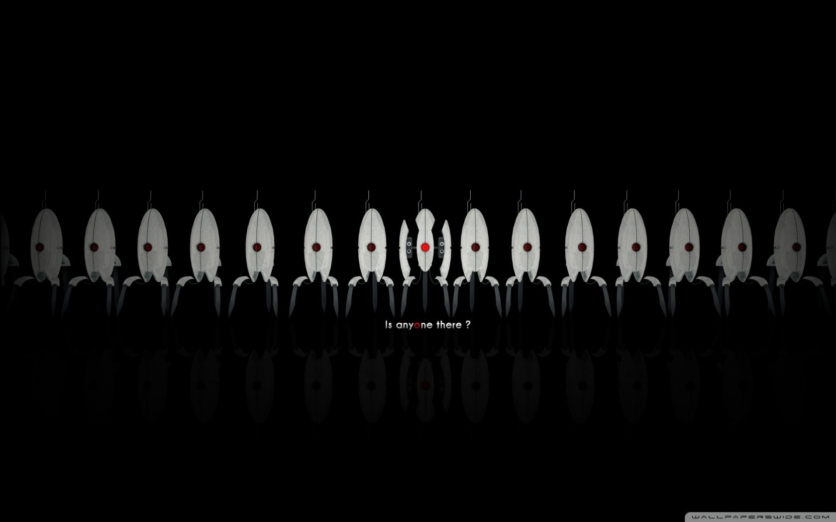 Portal 2 turrets in fila, 1680x1050 HD Ready, PC