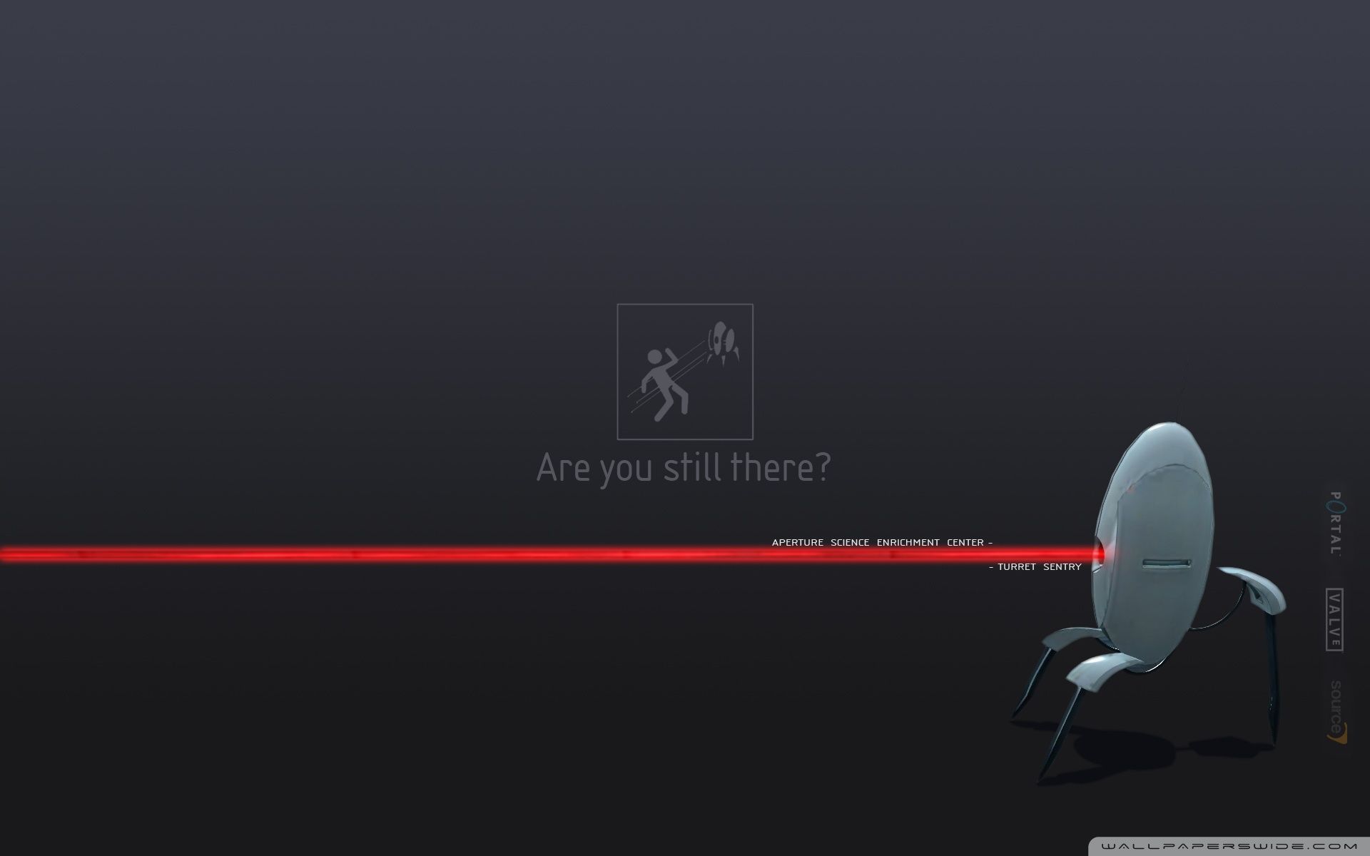 Portal logo bianco nero, 3840x1080 Ultrawide, Monitor Gaming