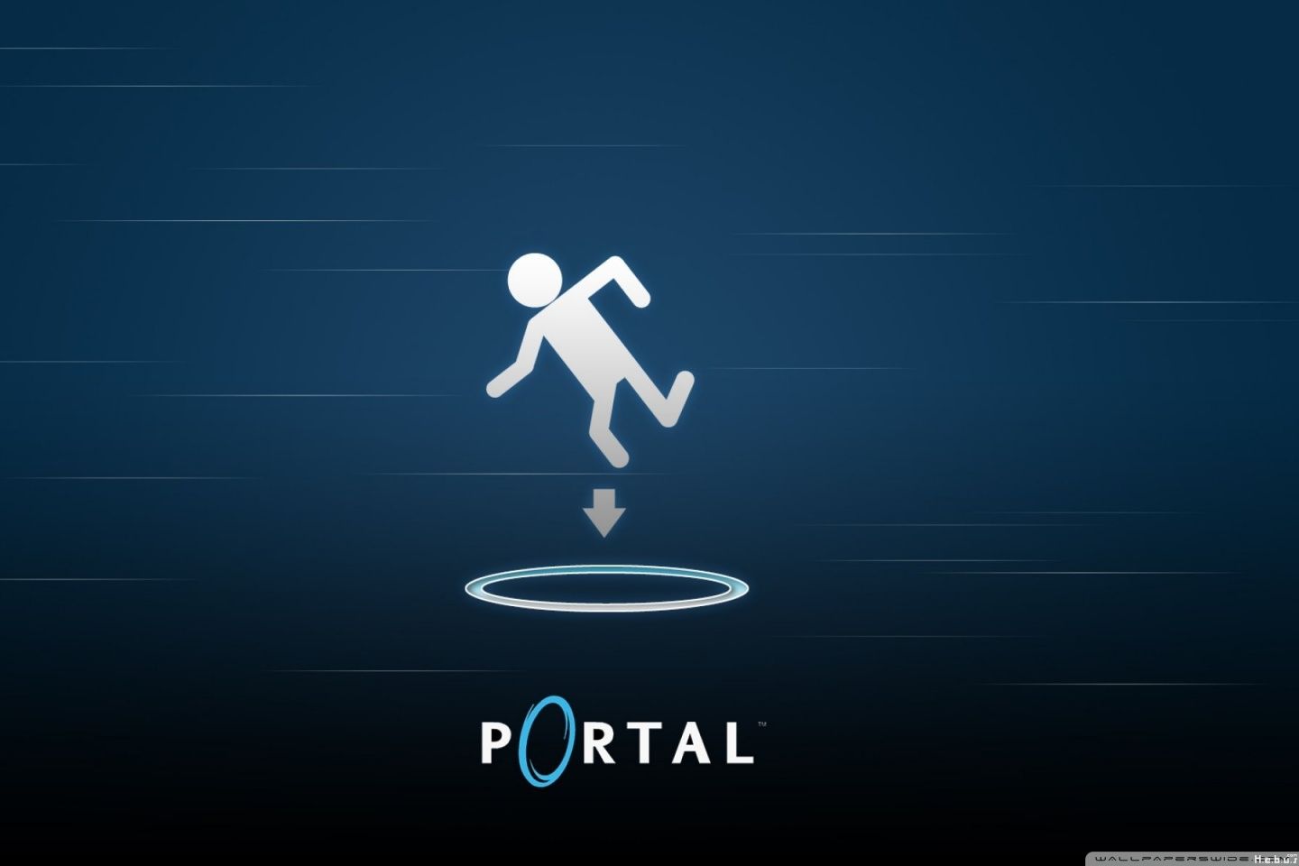 Portal logo omino che cade, 1440x960 720p, PC