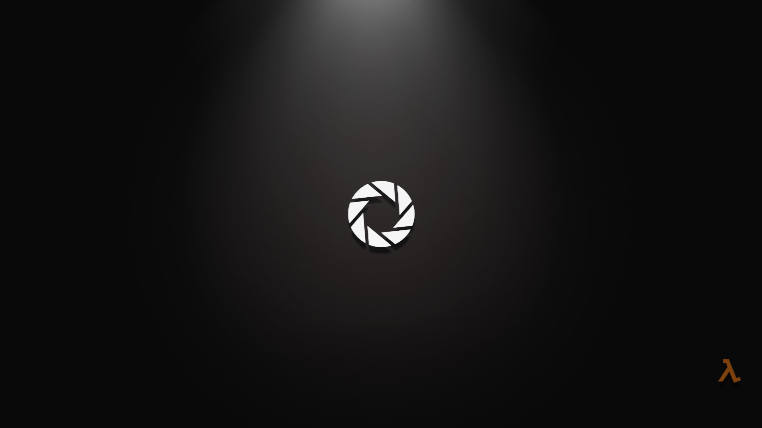 Logo Aperture Science Portal, 2560x1440 2K QHD, Monitor Gaming