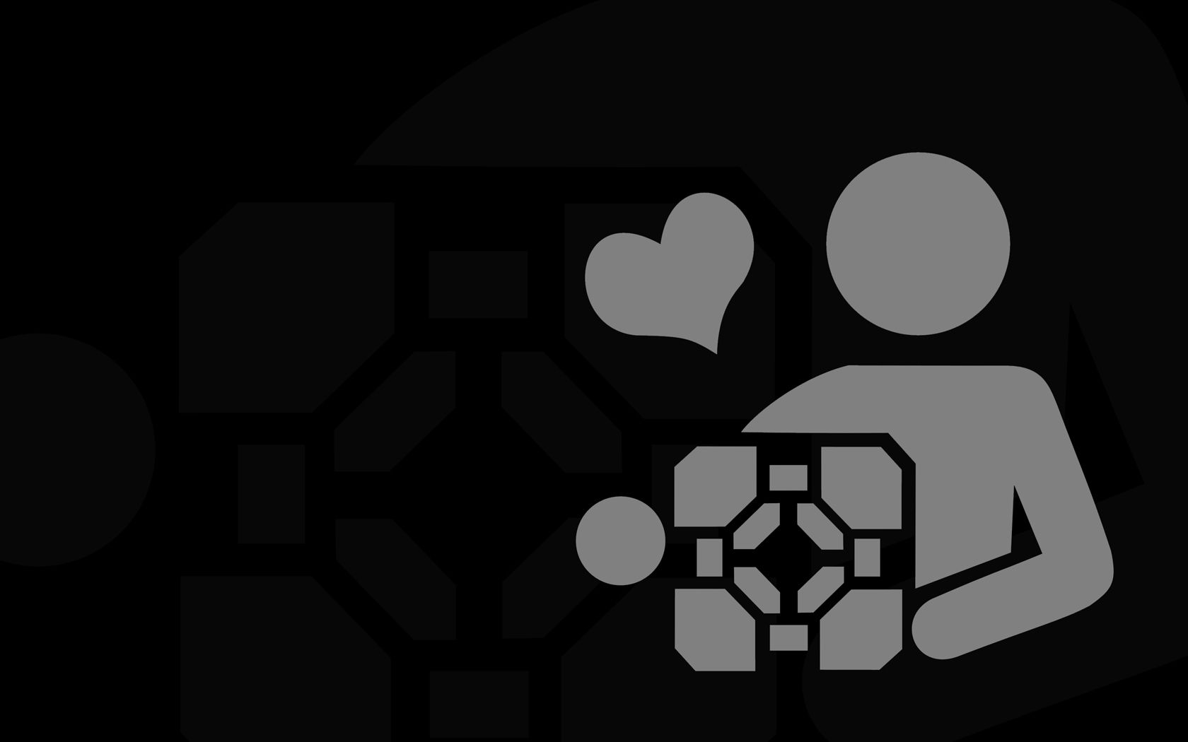 Logo Portal videogioco, 1680x1050 900p, PC