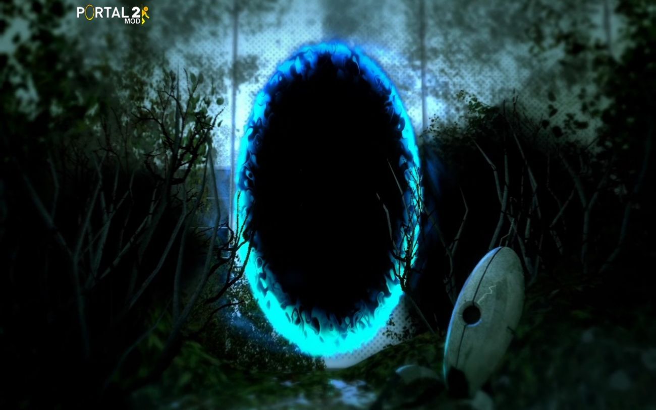 Portal 2 blu foresta, 1300x813 720p, PC