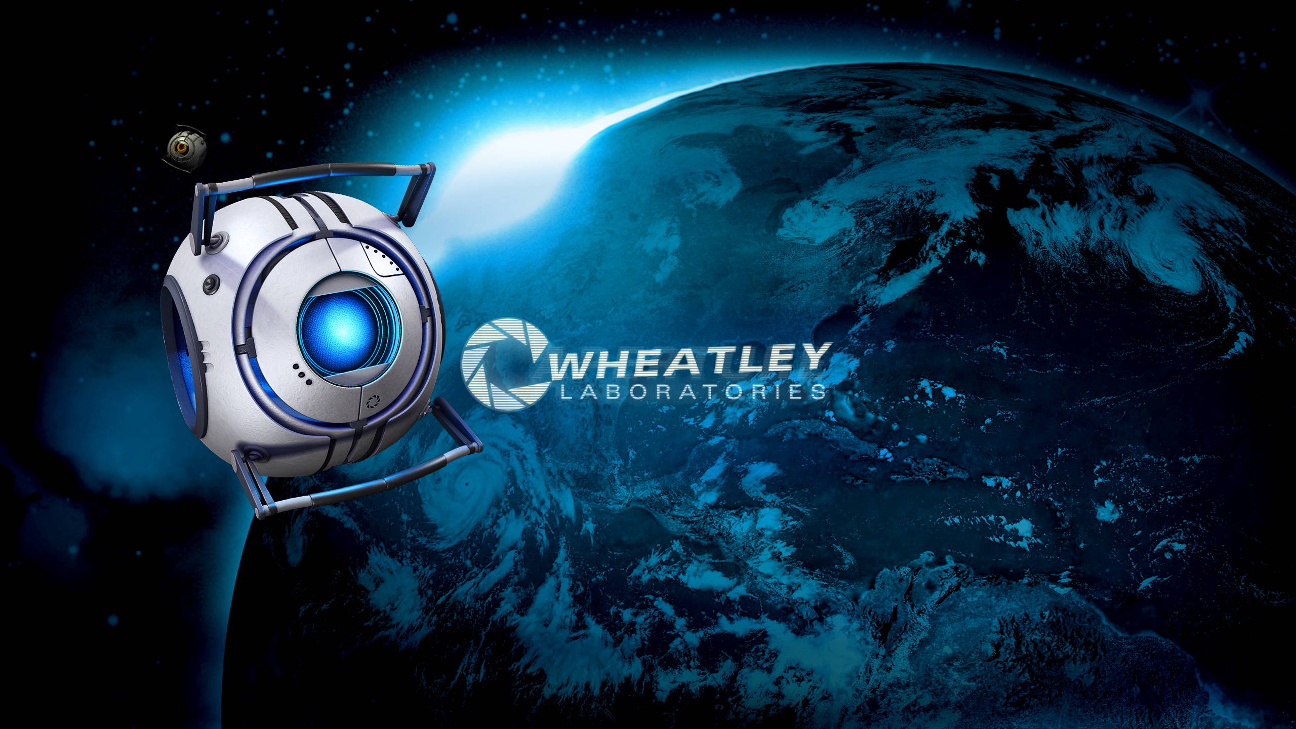 Wheatley Portal spazio Terra, 2560x1440 2K, PC Desktop