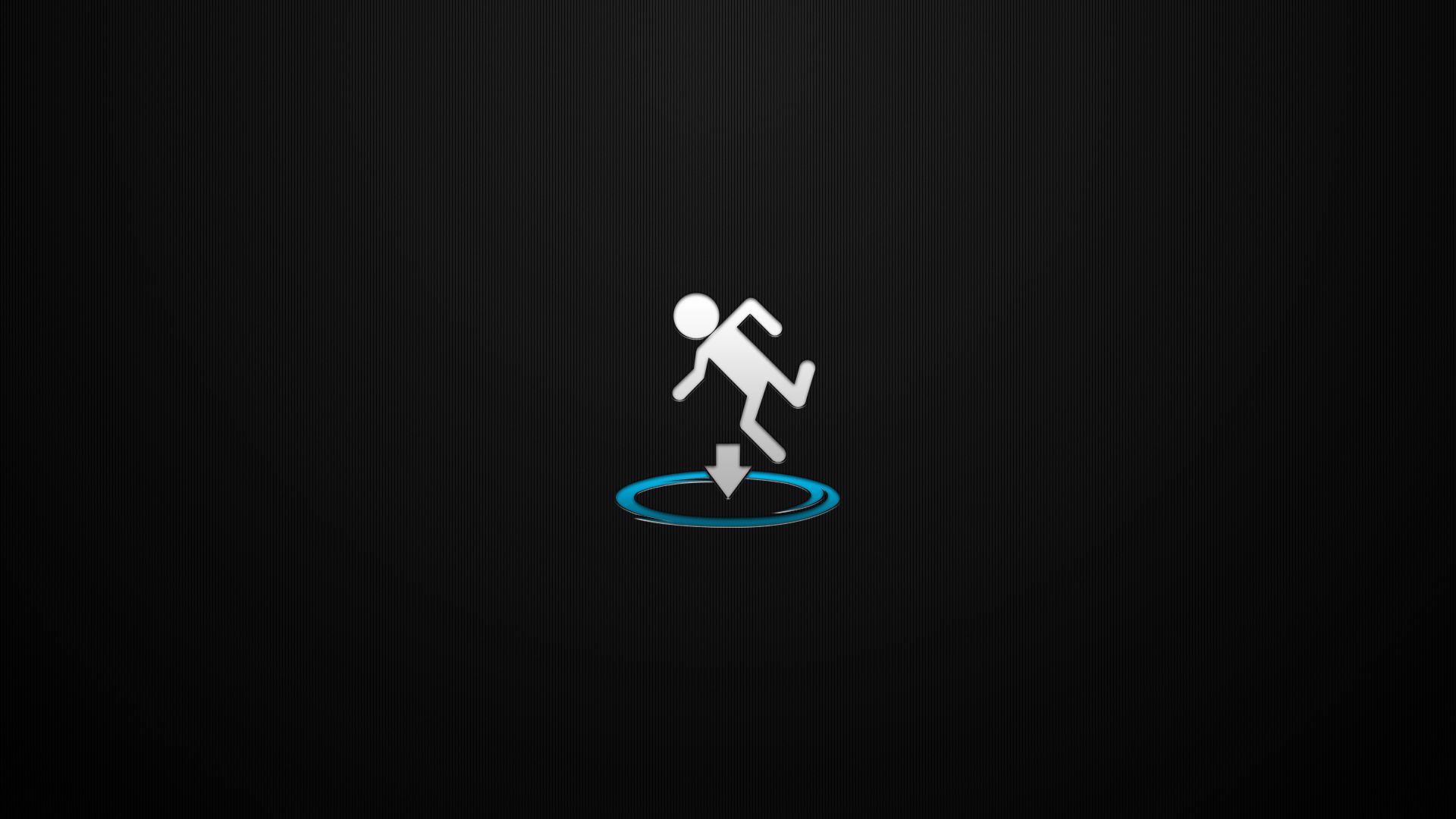 Portal logo omino portale, 1920x1080 Full HD, Monitor Gaming