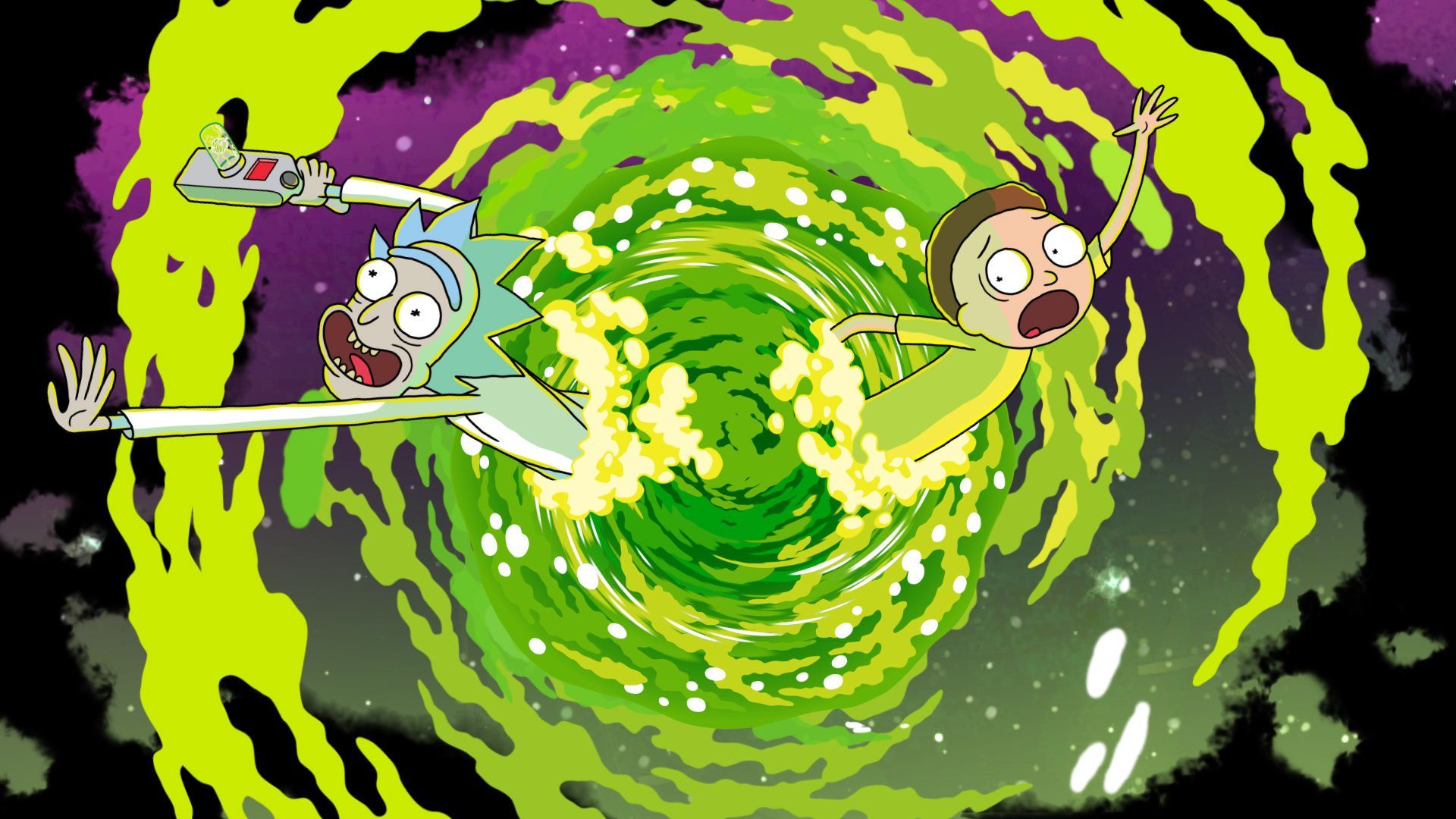 Rick e Morty portale verde, 1920x1080 1080p, Desktop