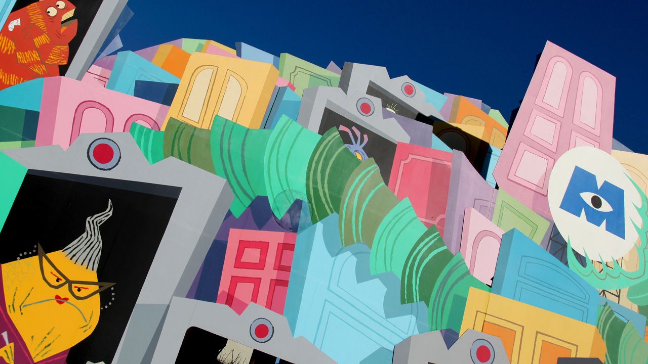 Porte colorate Monsters Inc, 1280x720 HD, PC Desktop
