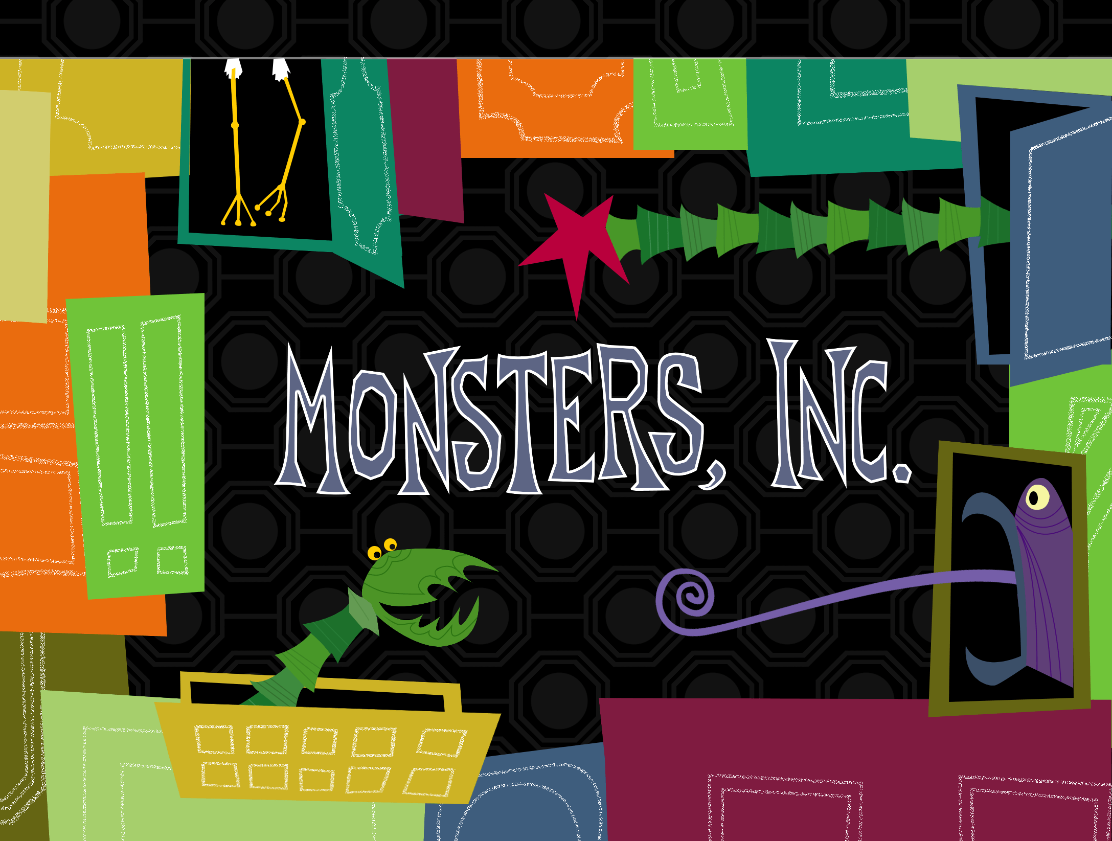 Porte Monsters Inc colorate, Monsters & Co., 2175x1645 alta risoluzione, Desktop