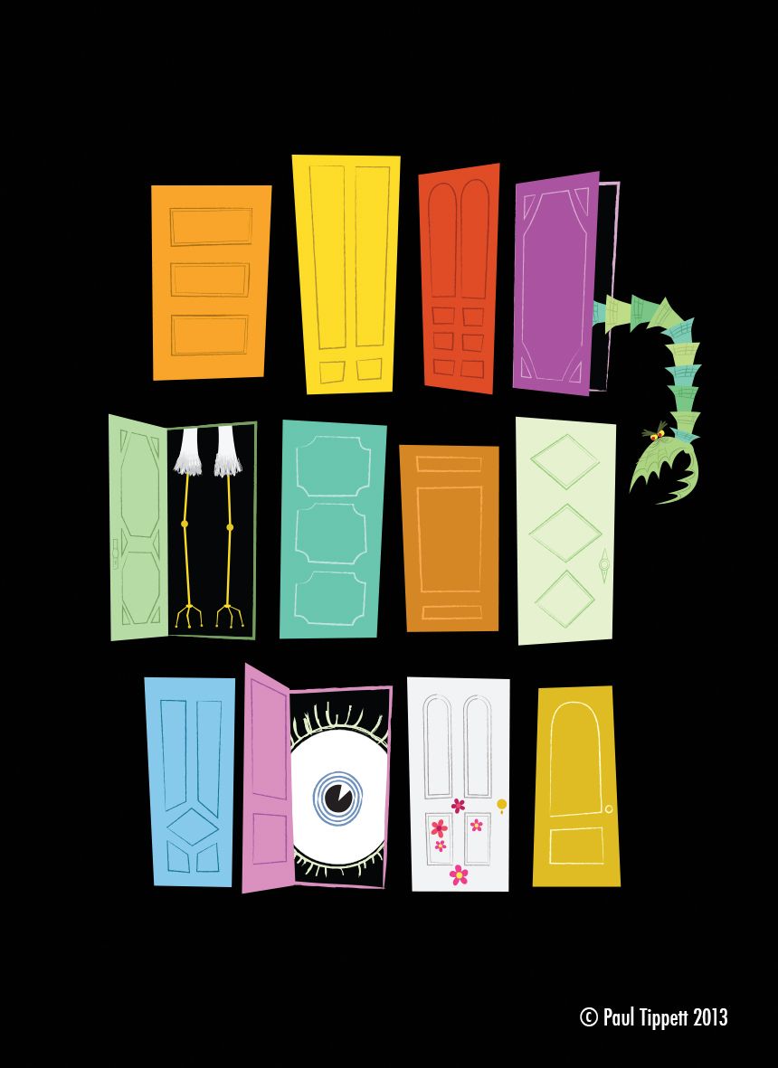 Porte colorate Monsters Co, Monsters & Co., 860x1181 Verticale, OnePlus