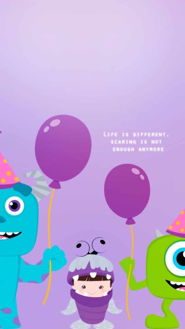 Sulley Mike Boo Monsters Inc, 750x1334 Full HD Verticale, iPhone