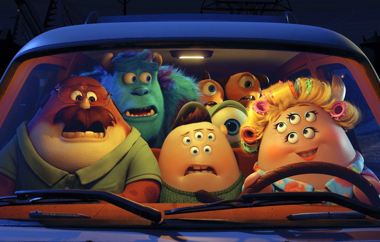 Mostri auto Monsters University, 1332x850 HD, Desktop