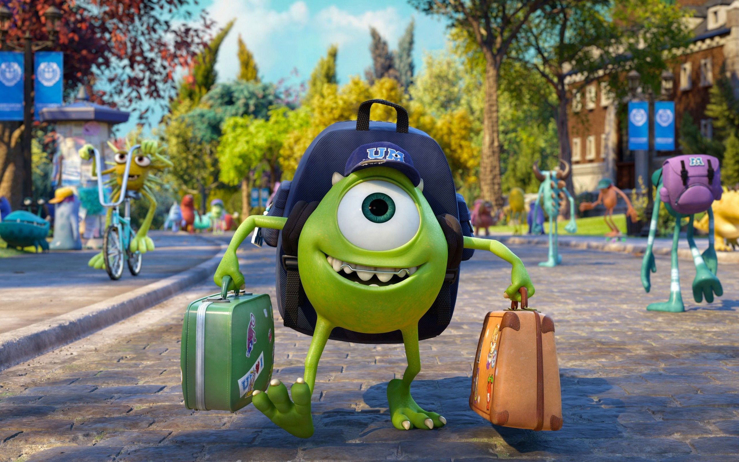 Monsters University personaggi gruppo, 1920x1200 WUXGA, Desktop