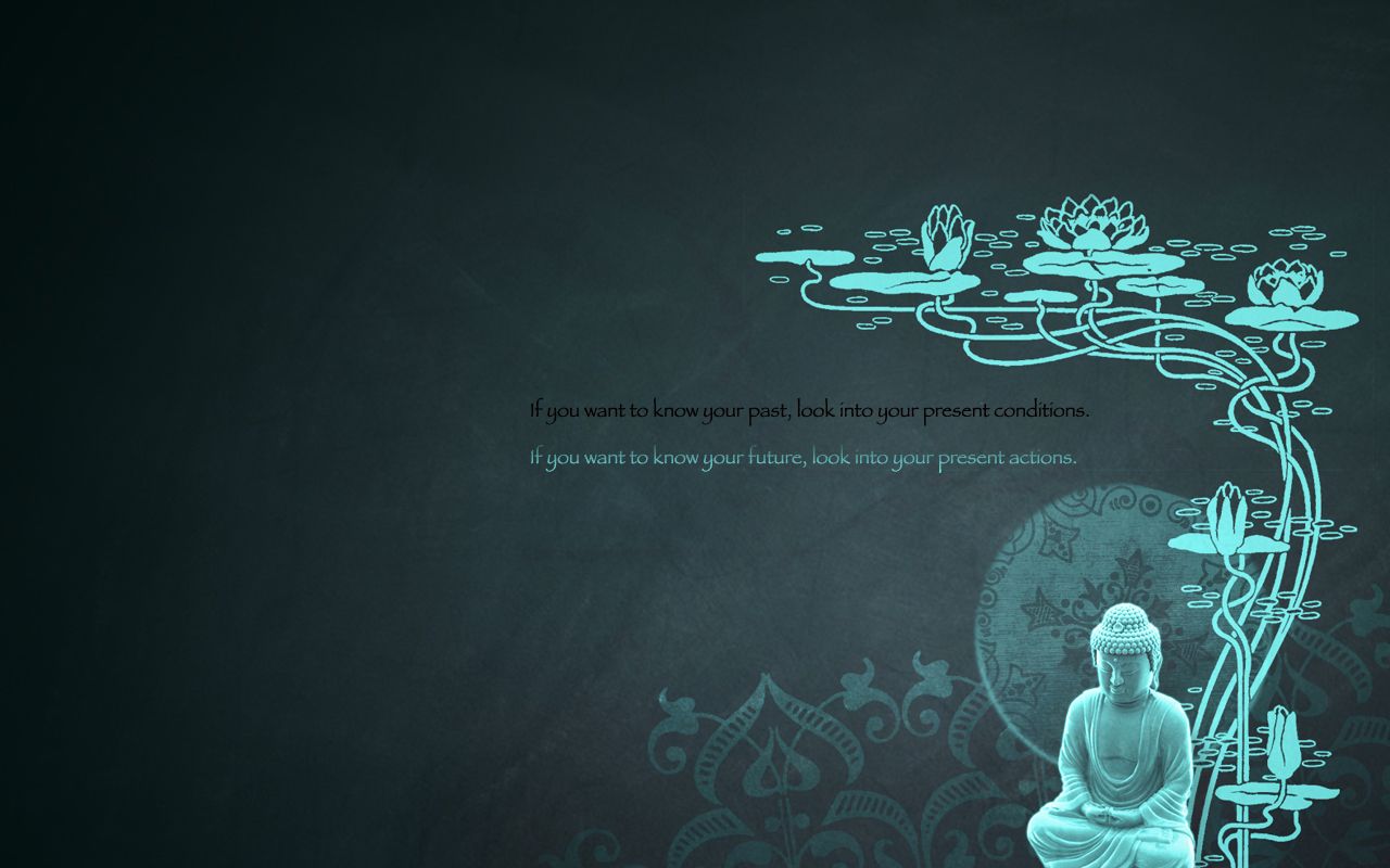 Buddha con fiori di loto luminosi, 1280x800 HD, Desktop