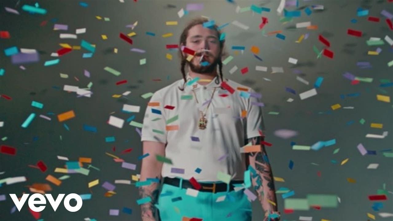 Post Malone coriandoli colorati, 1280x720 720p, Laptop