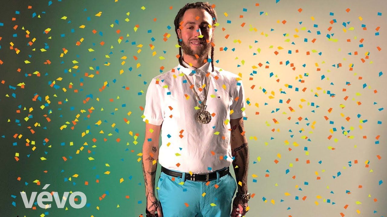 Uomo con coriandoli colorati, 1280x720 HD, Desktop