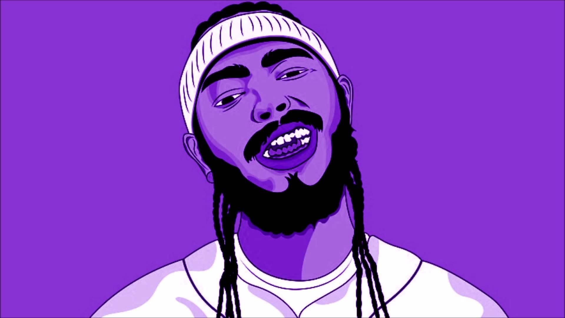 Post Malone cartoon viola, 1920x1080 Full HD, PC Desktop