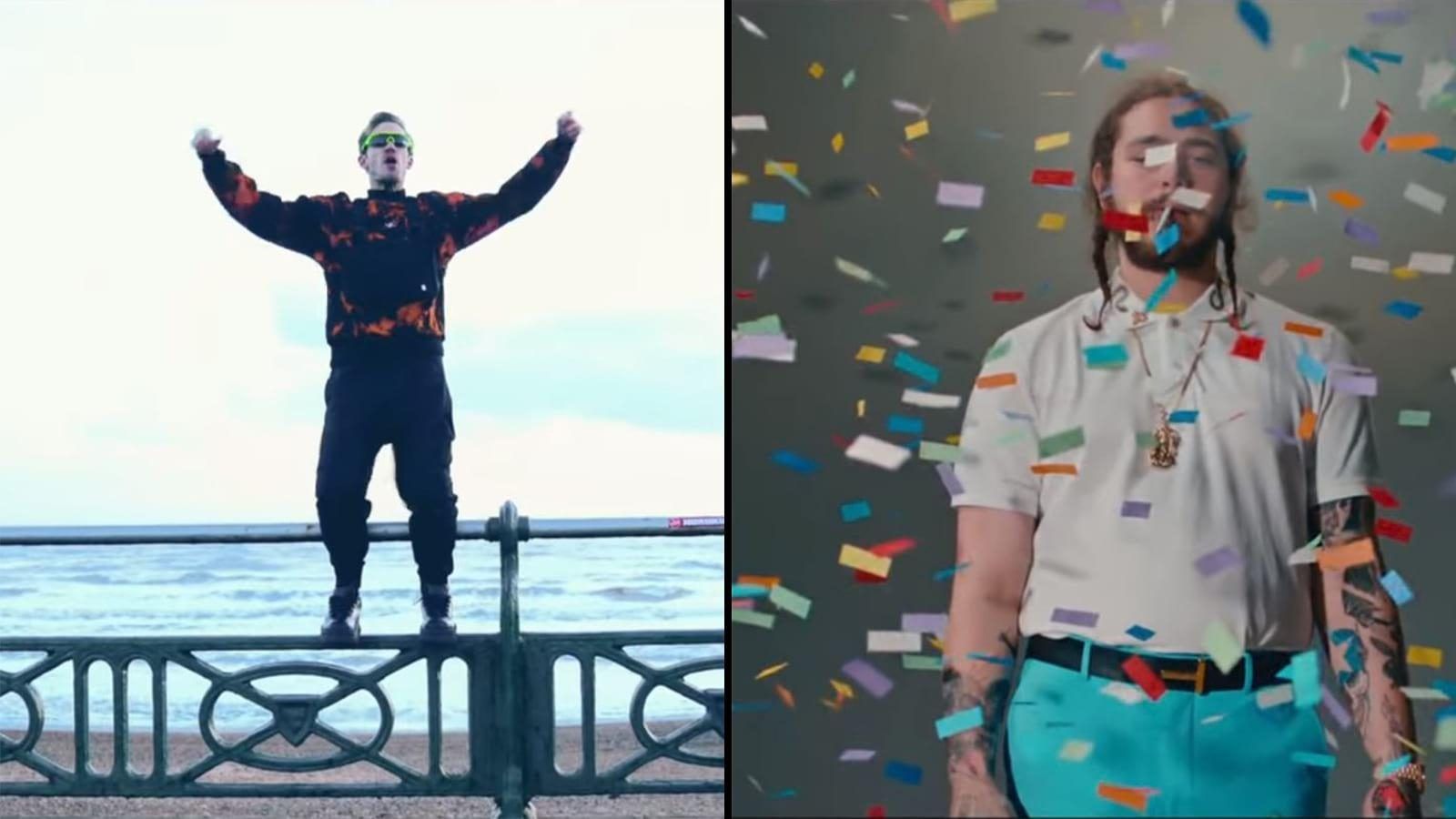 Post Malone coriandoli, uomo maschera, 1600x900 900p, Desktop
