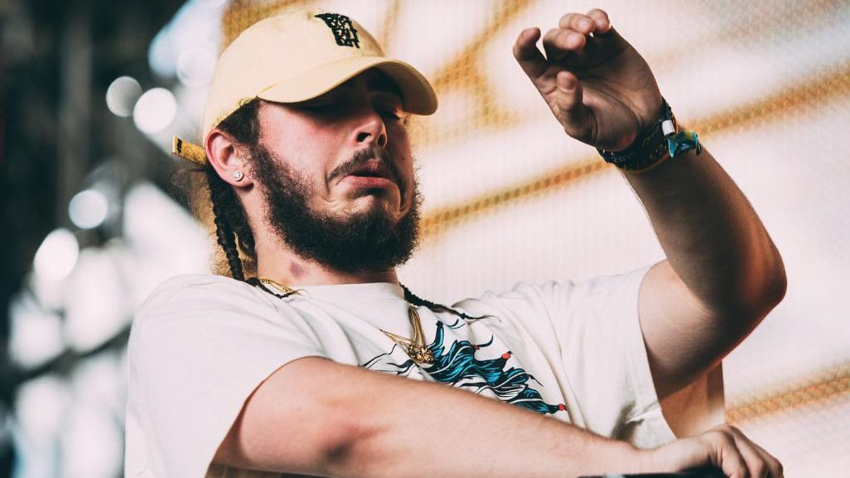 Post Malone in concerto, 1200x675 HD, PC