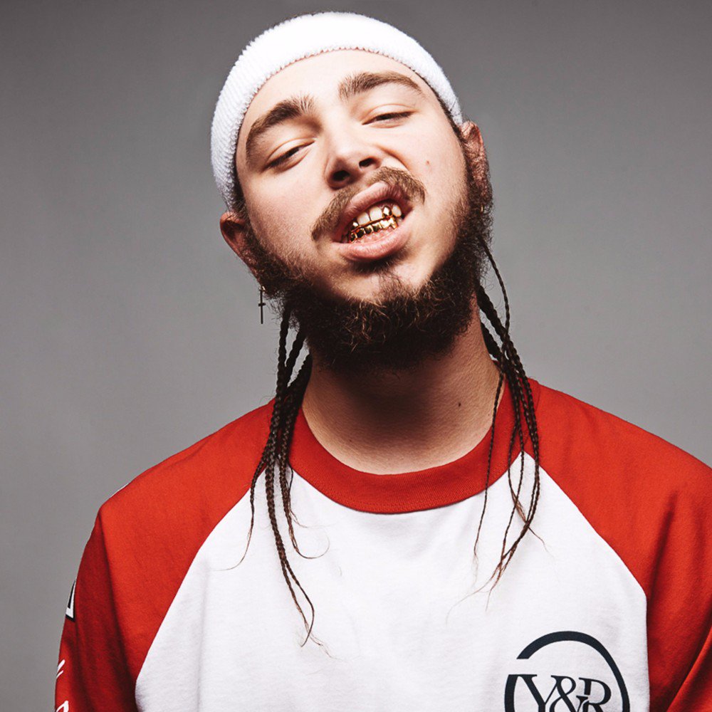 Post Malone ritratto grigie, 1000x1000 HD, Desktop