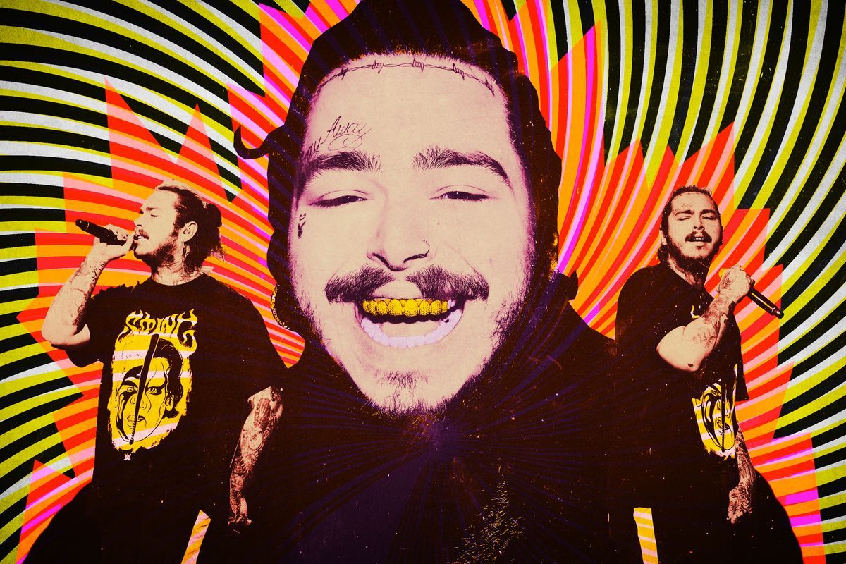 Post Malone sfondo psichedelico, 1200x800 HD, Desktop