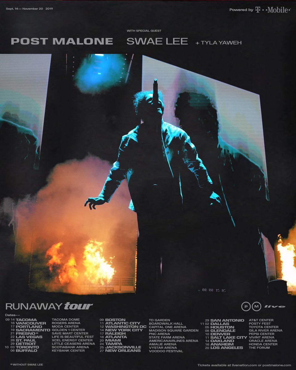 Post Malone concerto dal vivo, 960x1200 Verticale, Telefono