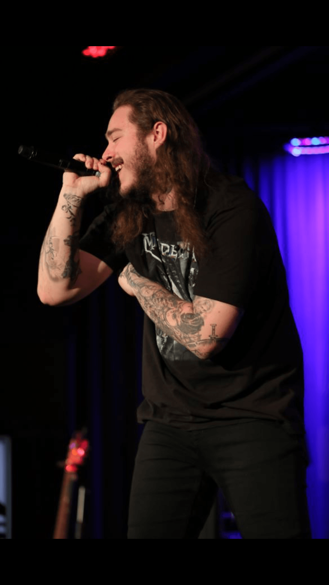 Post Malone concerto dal vivo, 1125x2001 Full HD Verticale, Smartphone