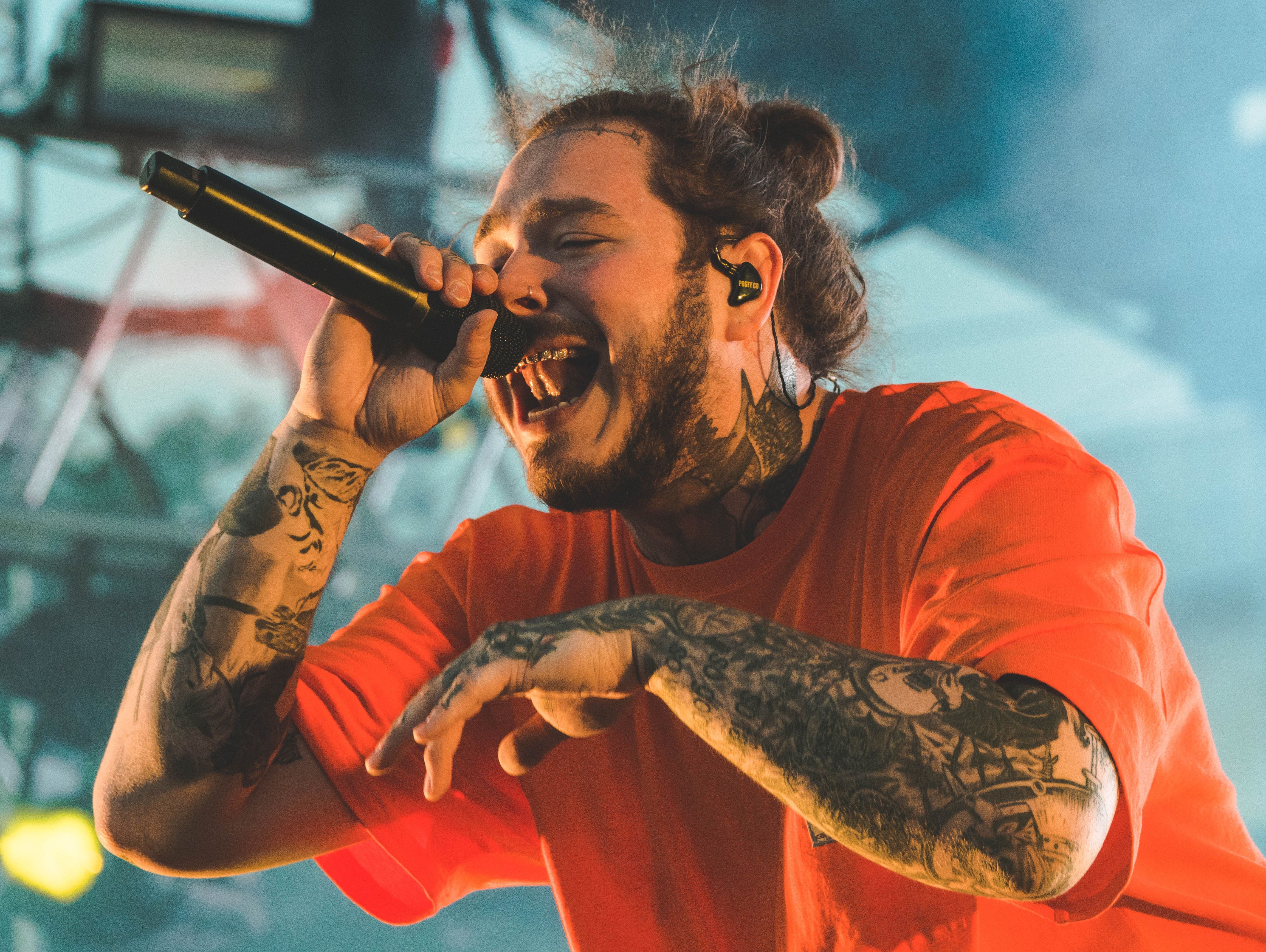 Post Malone canta dal vivo, 4615x3470 4K, PC Desktop