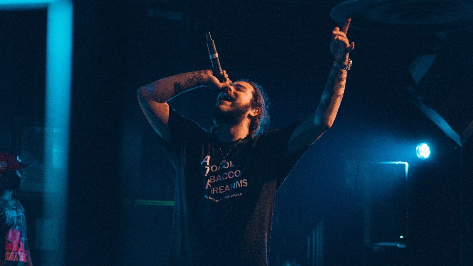 Post Malone su palco concerto, 1600x900 900p, Monitor Gaming