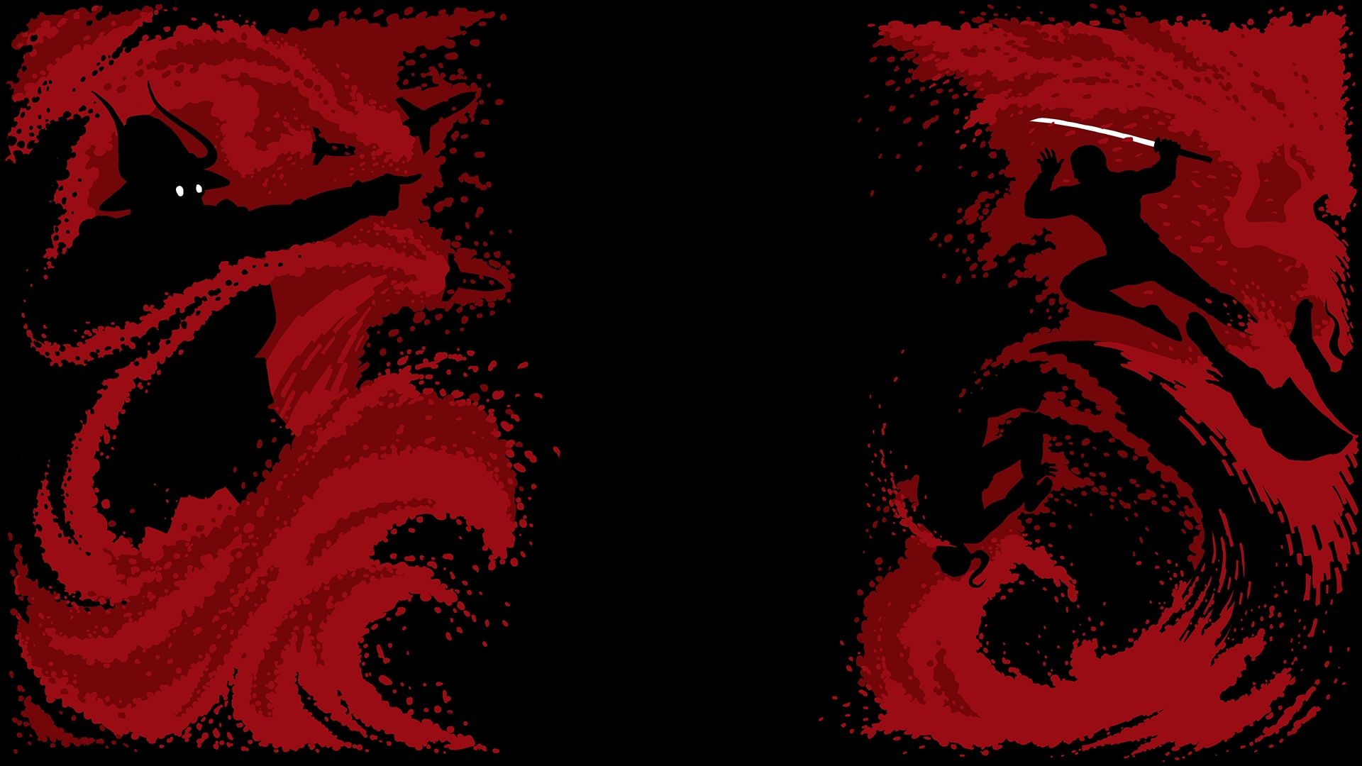 Ombre astratte rosse e nere, 1920x1080 Full HD 1080p, PC