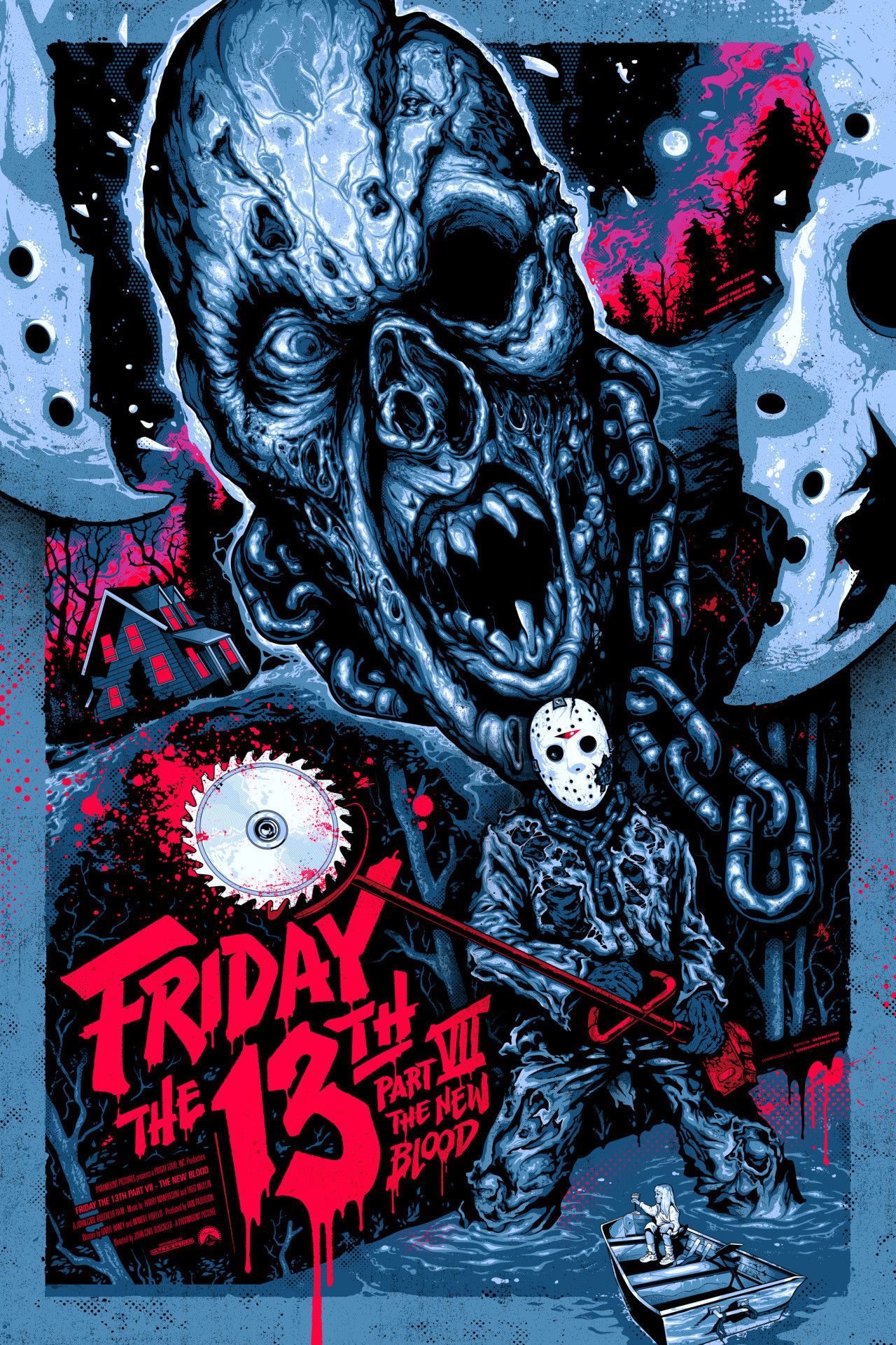 Poster Friday the 13th Jason, 1280x1920 Verticale, Telefono