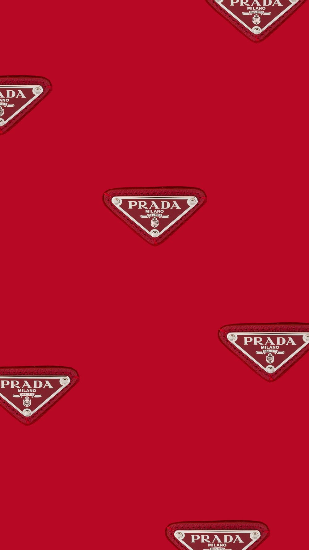 Logo Prada rosso ripetuto, 1000x1778 Verticale, Mobile