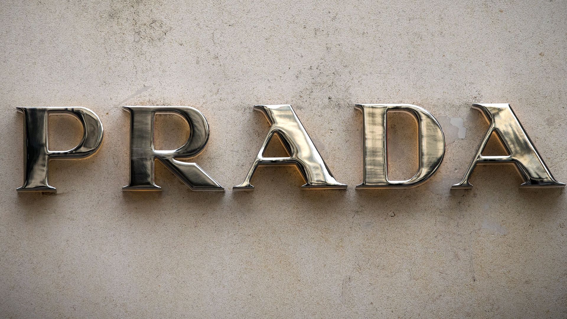 Logo Prada dorato, 1920x1080 Full HD 1080p, PC Desktop