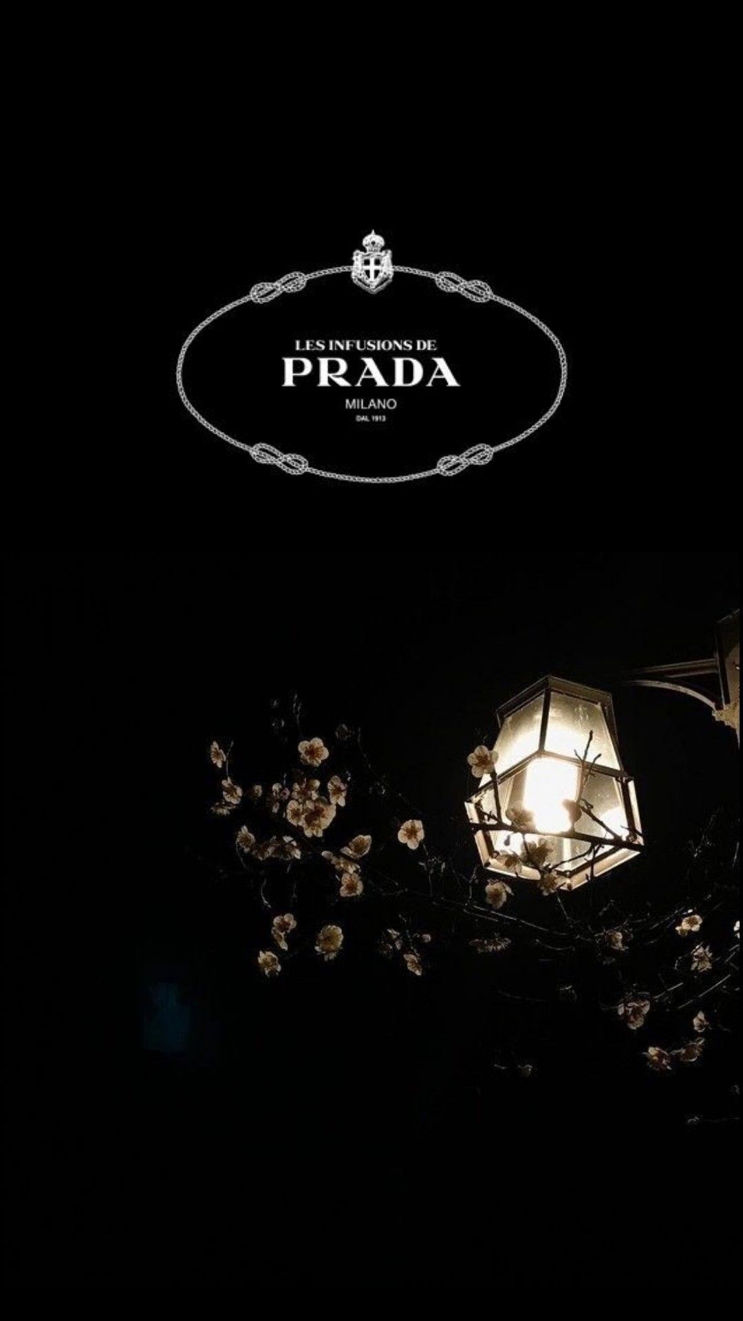 Logo Prada su sfondo nero, 1080x1920 Full HD Verticale, Smartphone