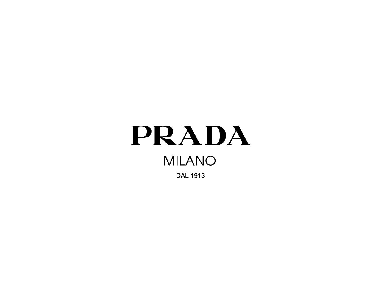Logo Prada Milano bianco, 1280x1024 720p, PC