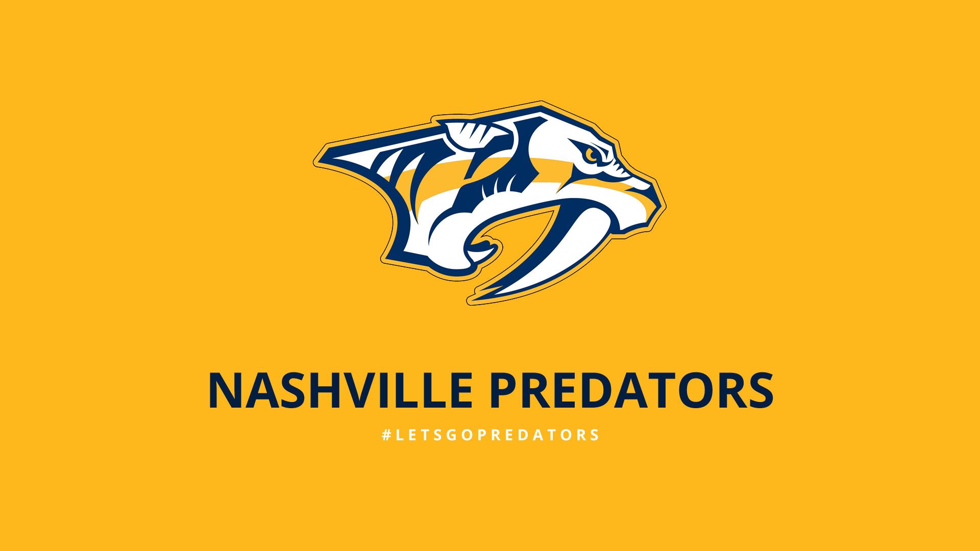 Logo Nashville Predators NHL, 1920x1080 Full HD 1080p, PC