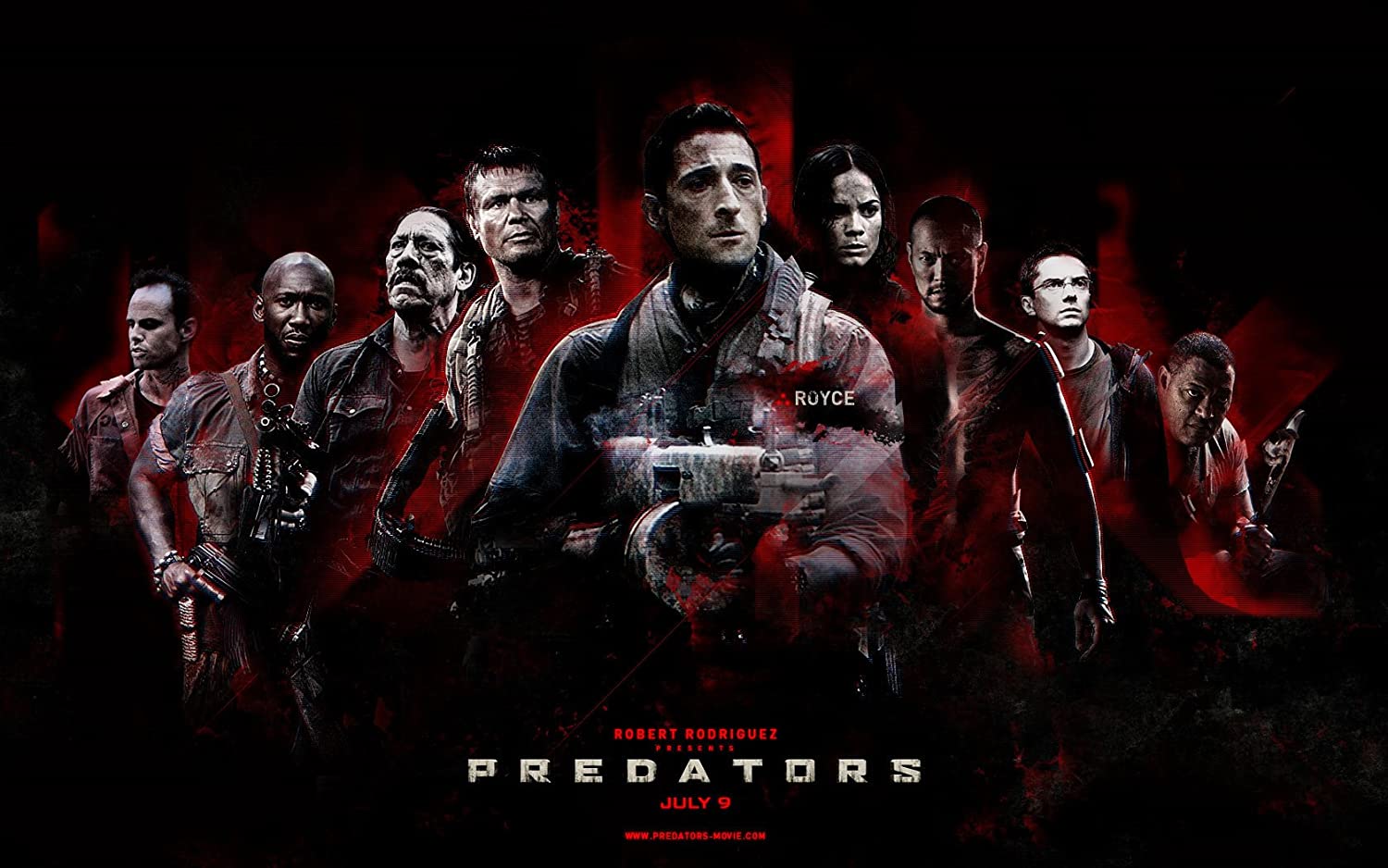 Poster film Predators, gruppo armato, 1500x938 HD, Desktop