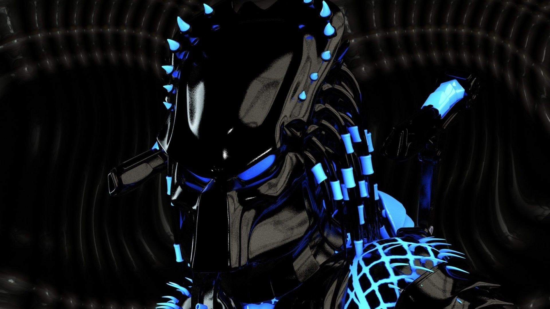 Predator luce blu scuro, 1920x1080 Full HD, Desktop