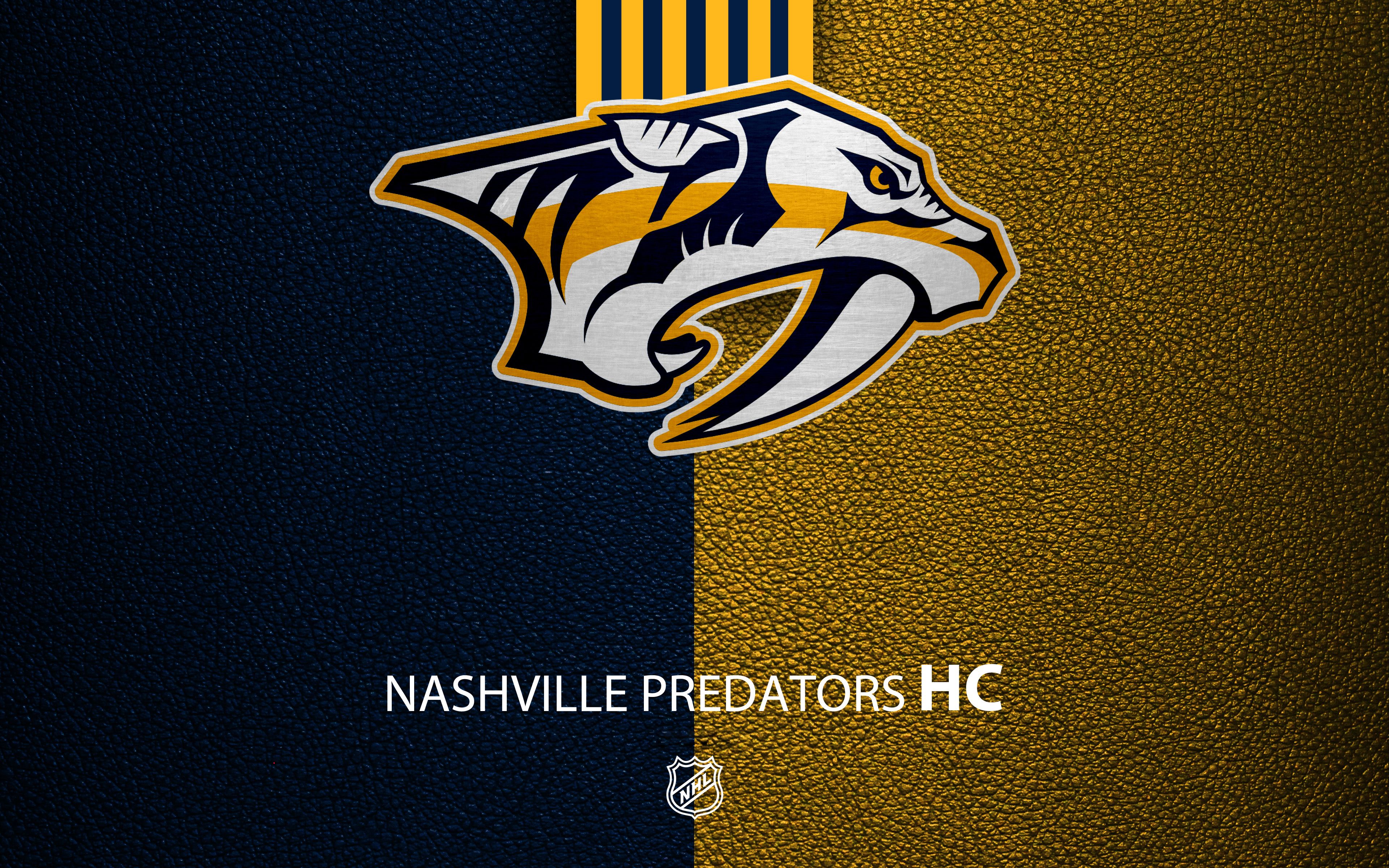 Logo Nashville Predators NHL, hockey, 3840x2400 4K Ultra HD, Monitor 4K