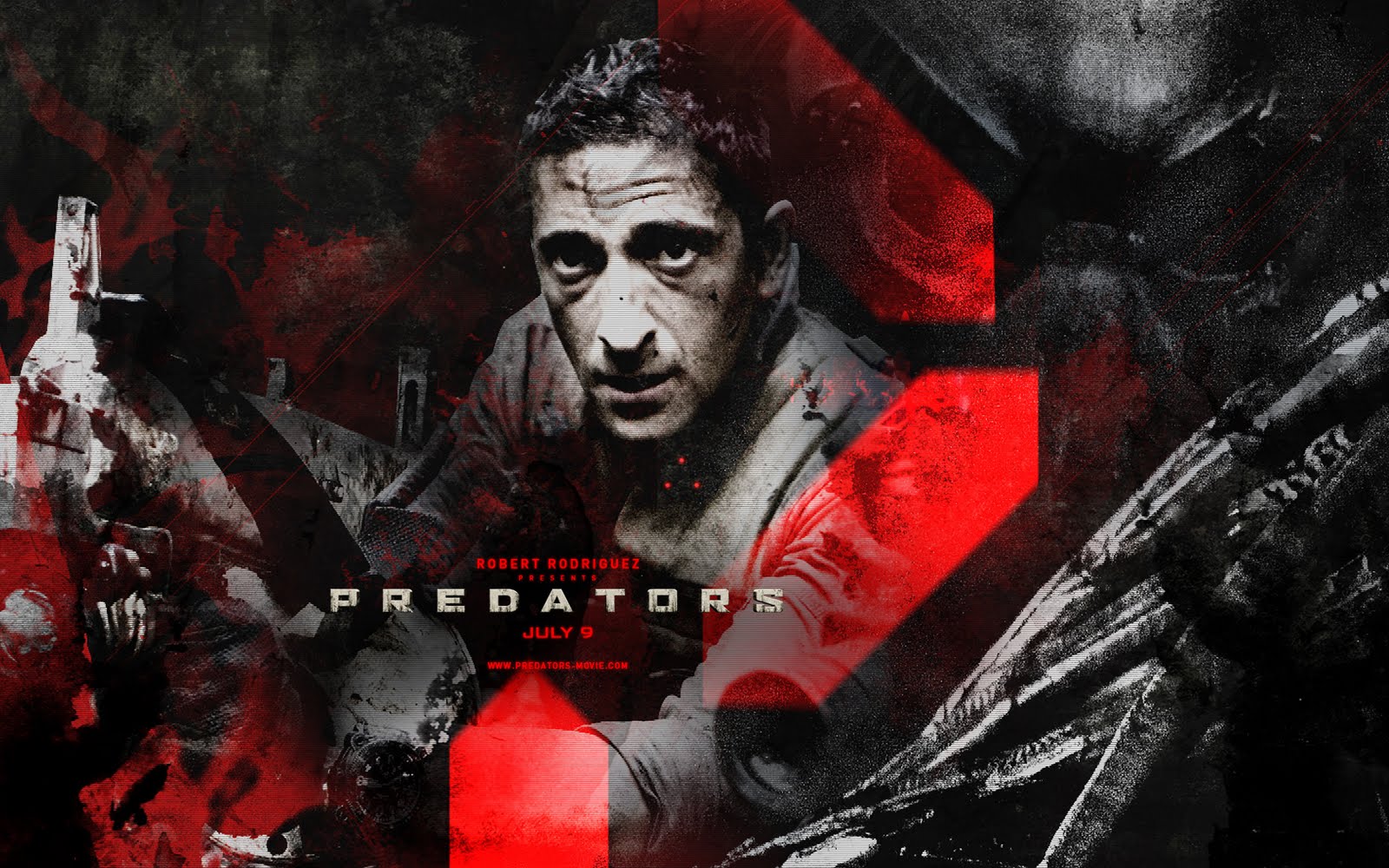 Predators 2010 poster film, 1600x1000 HD, Desktop